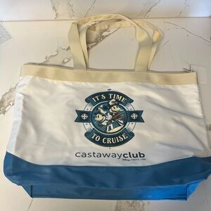 Disney Cruise line Castaway Blue and White Tote Bag